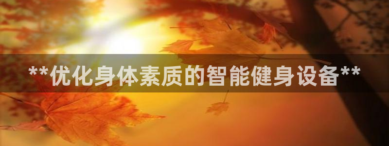 意昂体育3平台APP：**优化身体素质的智能健身设备