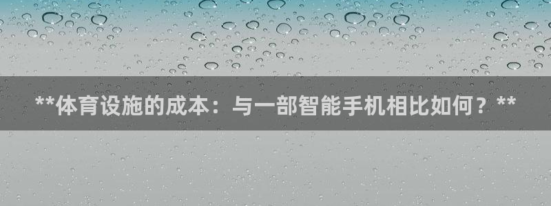 意昂体育3招商电话：**体育设施的成本：与一部智能手