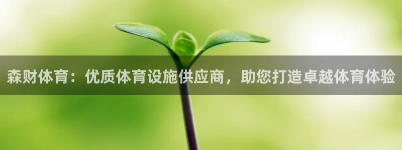 意昂3娱乐：森财体育：优质体育设施供应商，助您打造卓