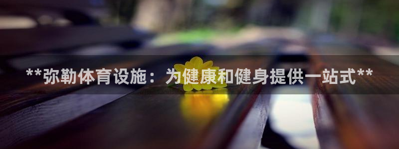 意昂3集团logo：**弥勒体育设施：为健康和健身提
