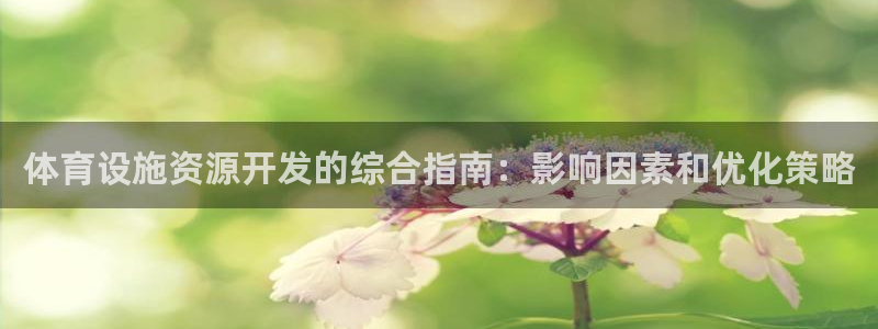 意昂体育3平台注册：体育设施资源开发的综合指南：影响