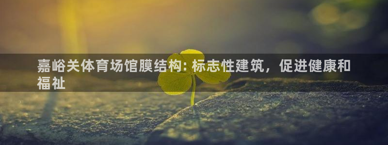 意昂体育3：嘉峪关体育场馆膜结构: 标志性建筑，促进