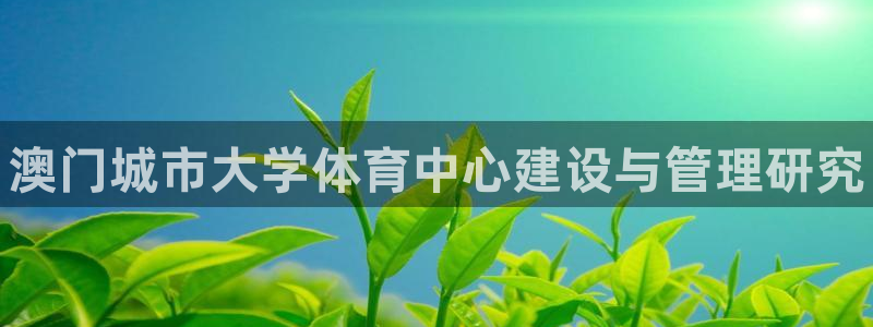 意昂3代理：澳门城市大学体育中心建设与管理研究